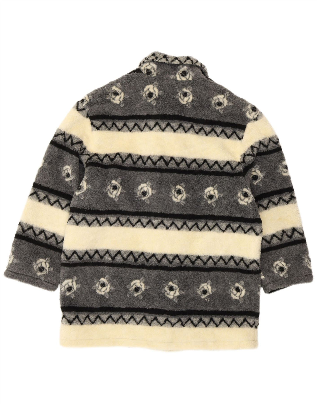 ВИНТАЖНАЯ женская ветровка из шерпа, Великобритания, 20/22, 2XL, бежевая полоска