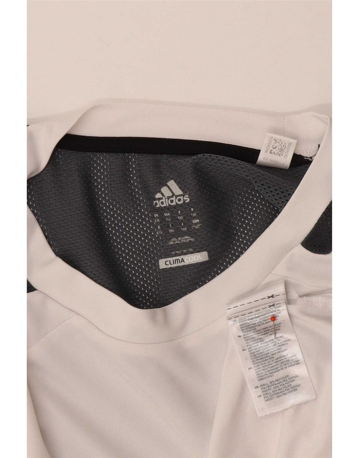 Мужская футболка Adidas Climacool Top 2XL Белый Полиэстер с цветными блоками