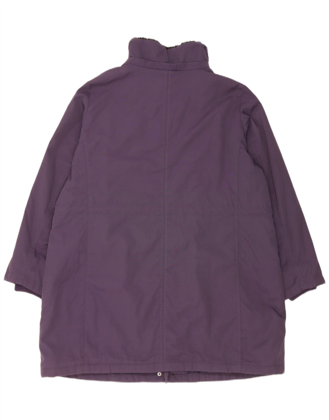 Женское стеганое пальто Marks & Spencer UK 18 XL Фиолетовый полиамид