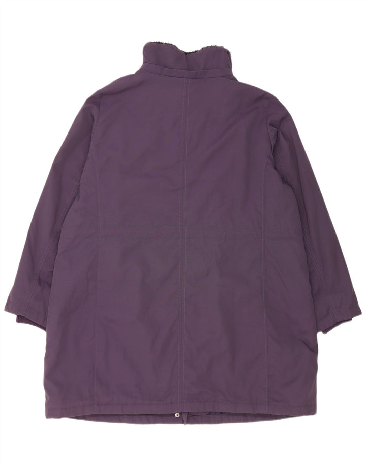 Женское стеганое пальто Marks & Spencer UK 18 XL Фиолетовый полиамид