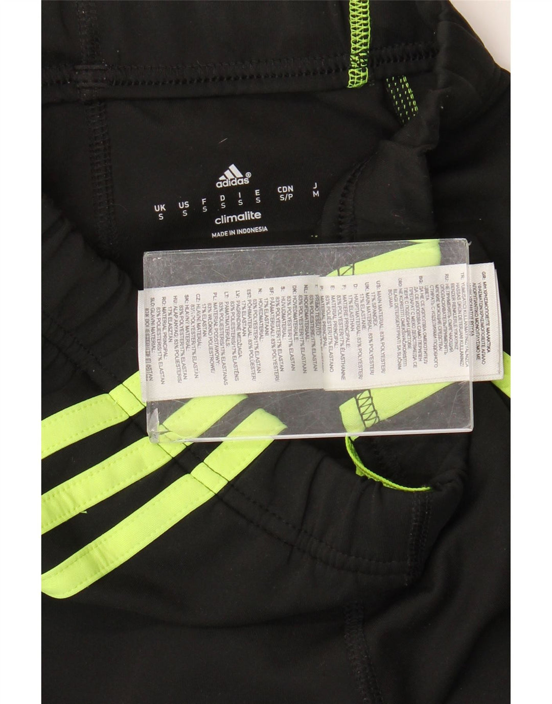 Женские леггинсы Adidas Climalite UK 10, маленькие черные из полиэстера