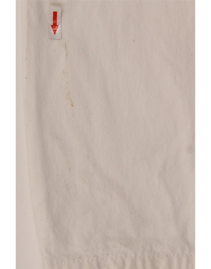 Женский джинсовый комбинезон Zara UK 14, большой размер, белый хлопок