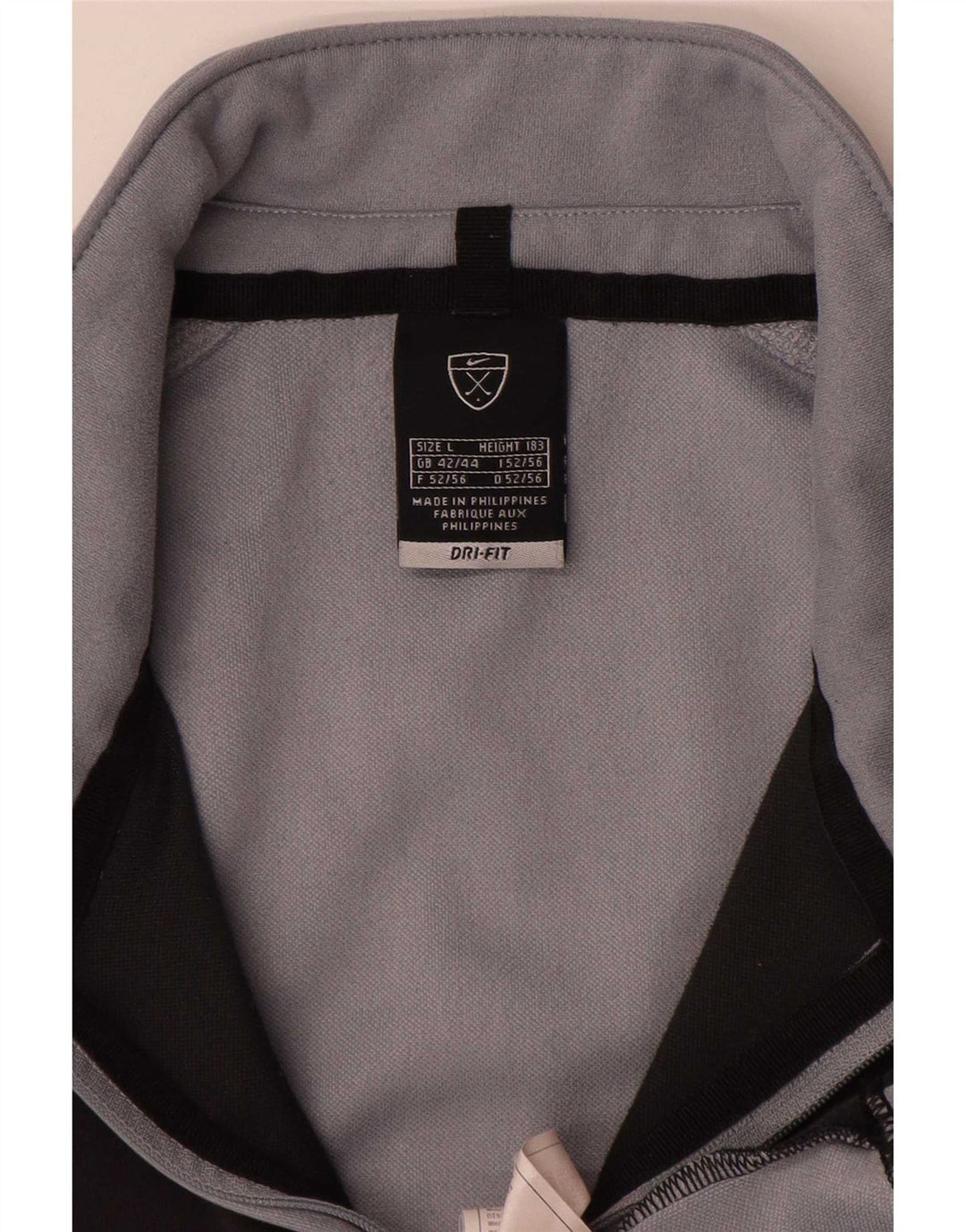 Мужской пуловер-спортивный костюм Nike Dri Fit UK 42/44, большой серый цвет с цветными блоками