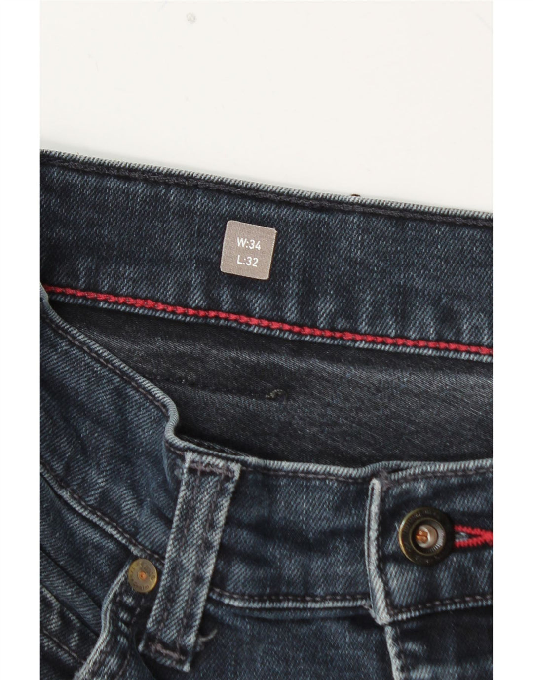 Женские зауженные зауженные джинсы MUSTANG Tramper средней посадки W34 L32 синие