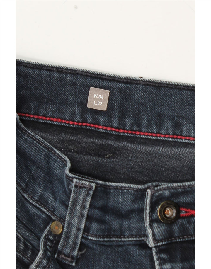 Женские зауженные зауженные джинсы MUSTANG Tramper средней посадки W34 L32 синие