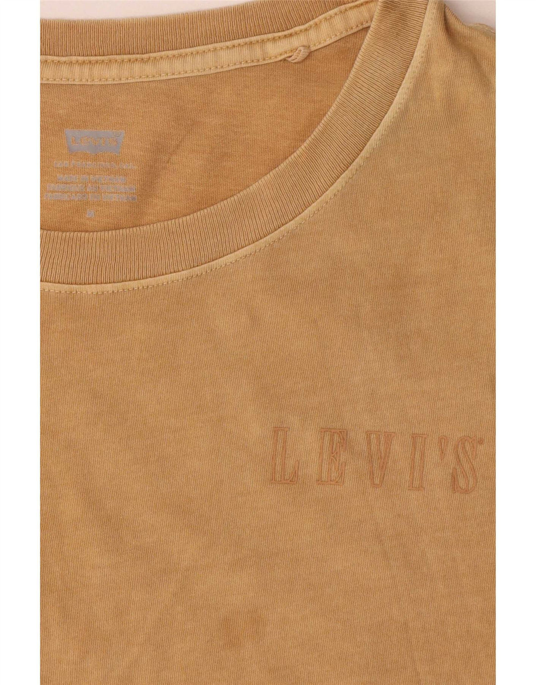 Женская футболка Levi's Top UK 14, средний бежевый хлопок