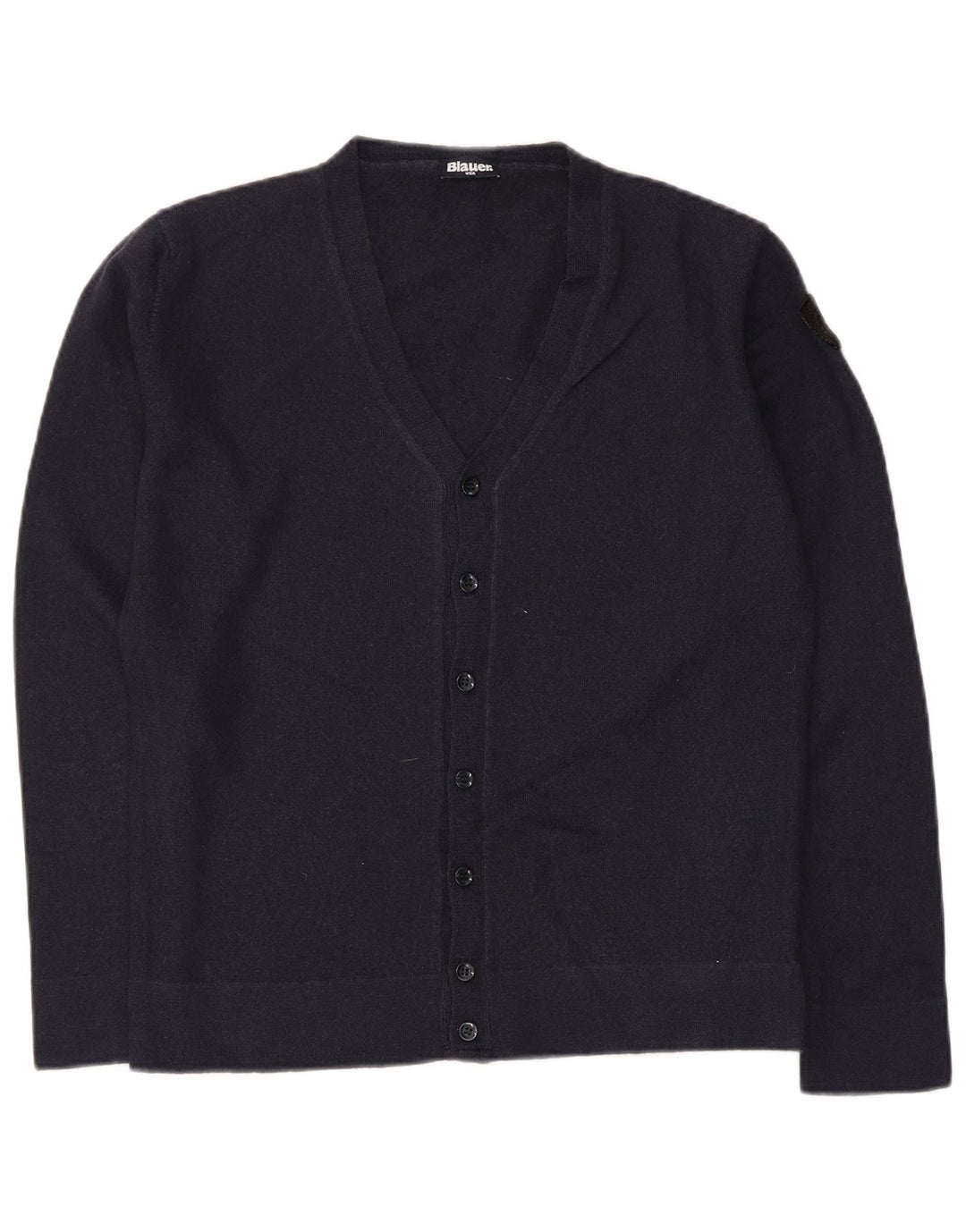 Женский кардиган Blauer UK 14, большой темно-синий, шерсть