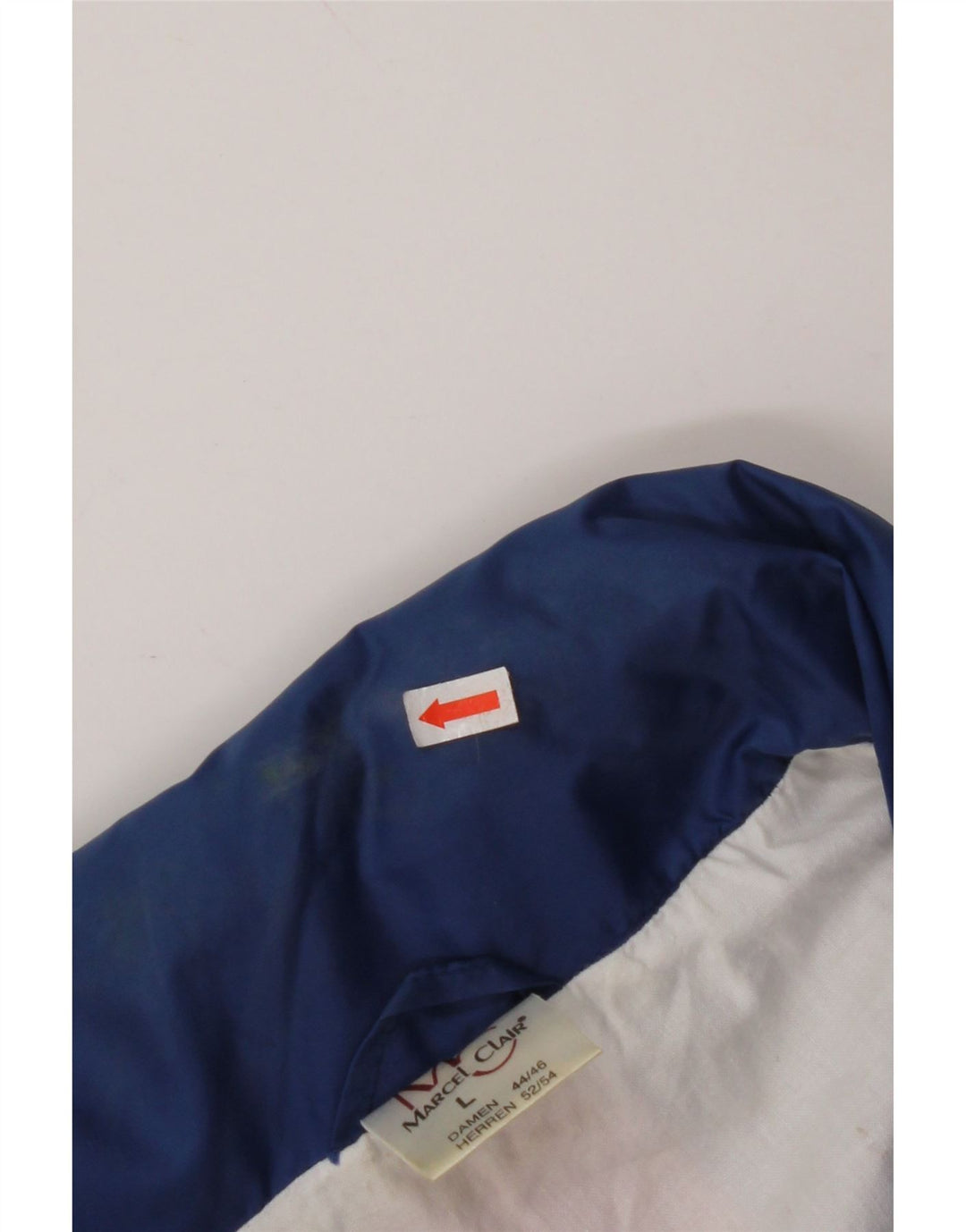 Мужская дождевик с капюшоном MARCEL CLAIR UK 40, большая синяя цветная блокировка