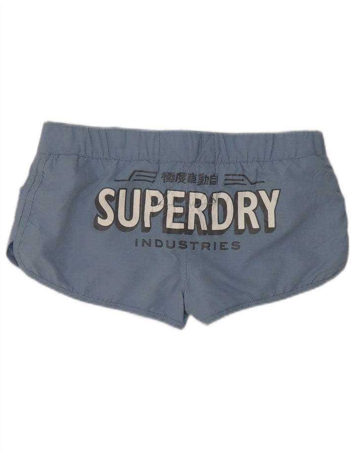 Женские шорты для плавания Superdry с рисунком UK 16, большие синие, полиэстер