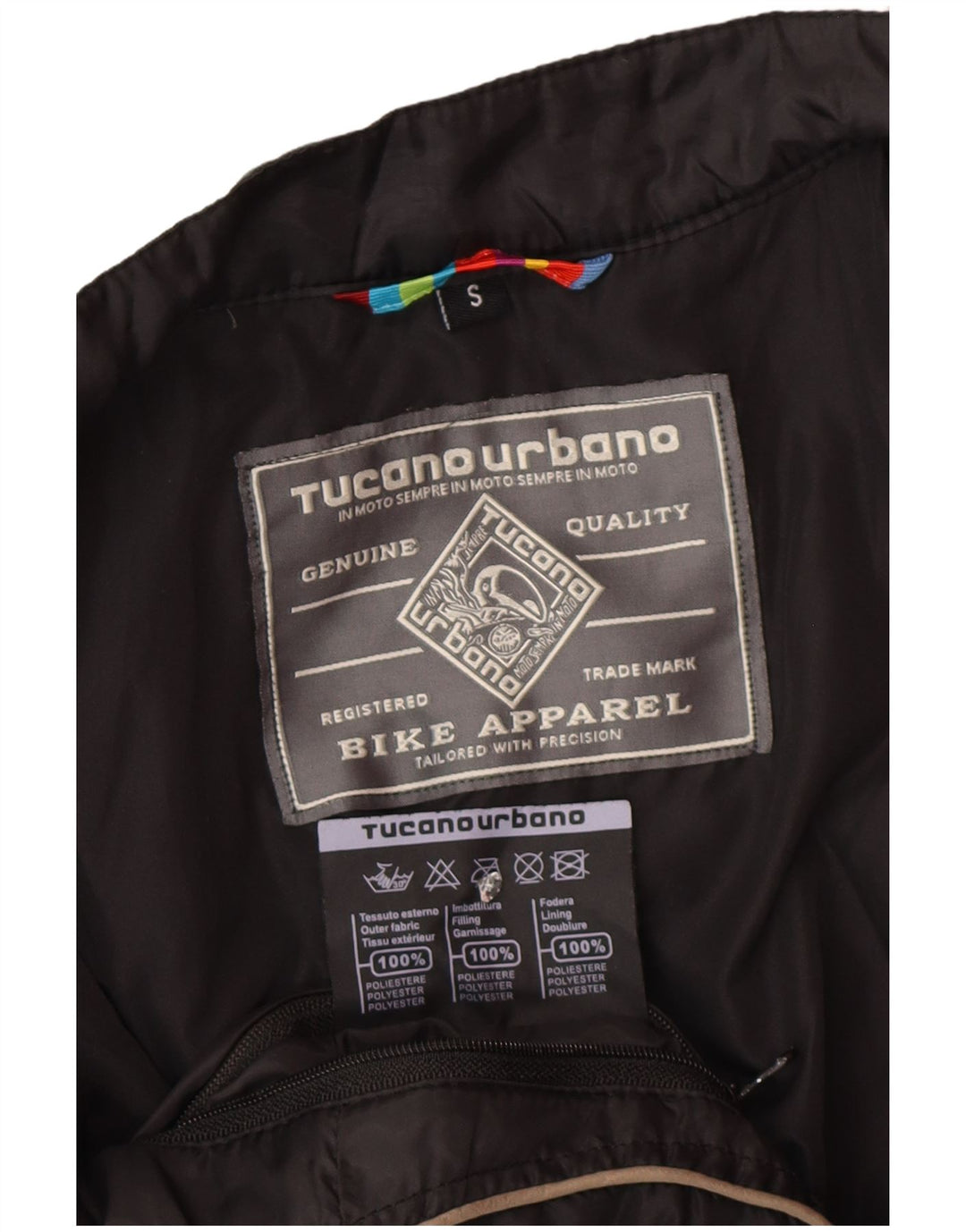 Мужская стеганая куртка Tucano Urbano UK 36 маленькая черная из полиэстера