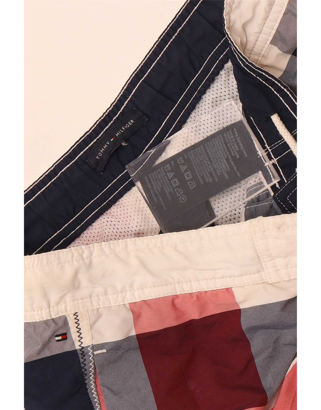 Шорты для плавания Tommy Hilfiger для мальчиков 13–14 лет, разноцветная клетка