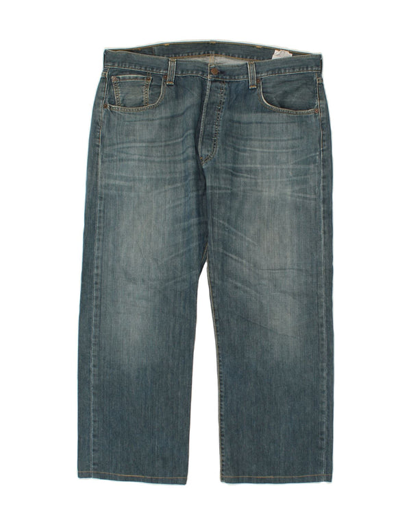 Мужские прямые джинсы LEVI'S 501 W38 L26 синие, хлопок