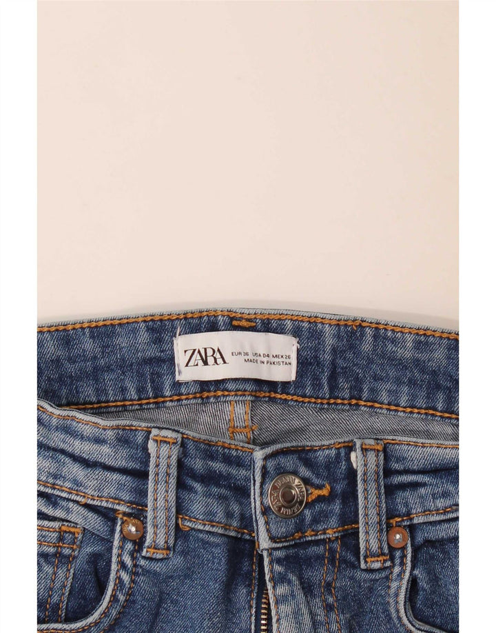 Женские расклешенные джинсы Zara EU 36 XS W26 L25 синие