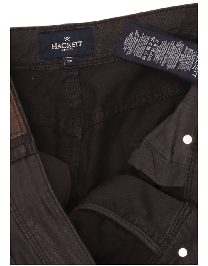 Hackett Мужские узкие повседневные брюки W36 L31 Коричневые хлопковые