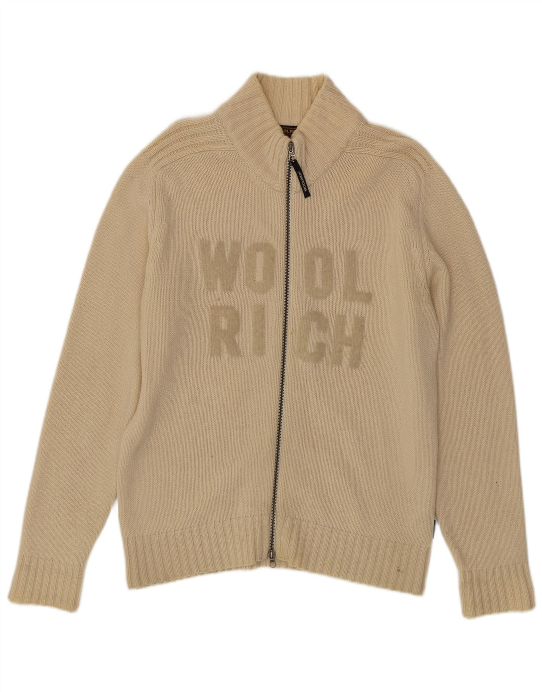 Мужской кардиган с рисунком Woolrich, средний бежевый шерстяной свитер