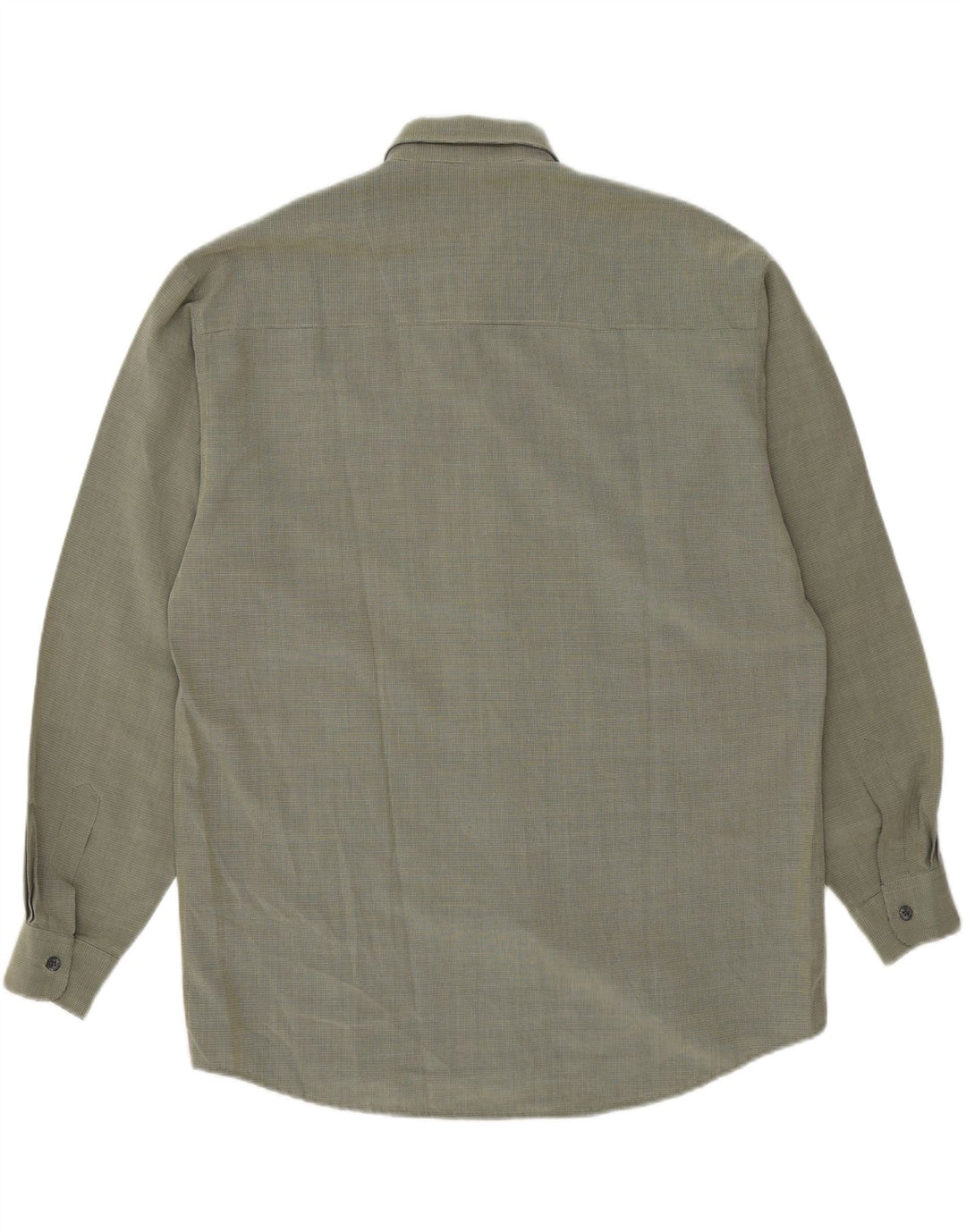 LERROS Mens Shirt Large Green Striped Viscose Vintage Lerros and Second-Hand Lerros from Messina Hembry 