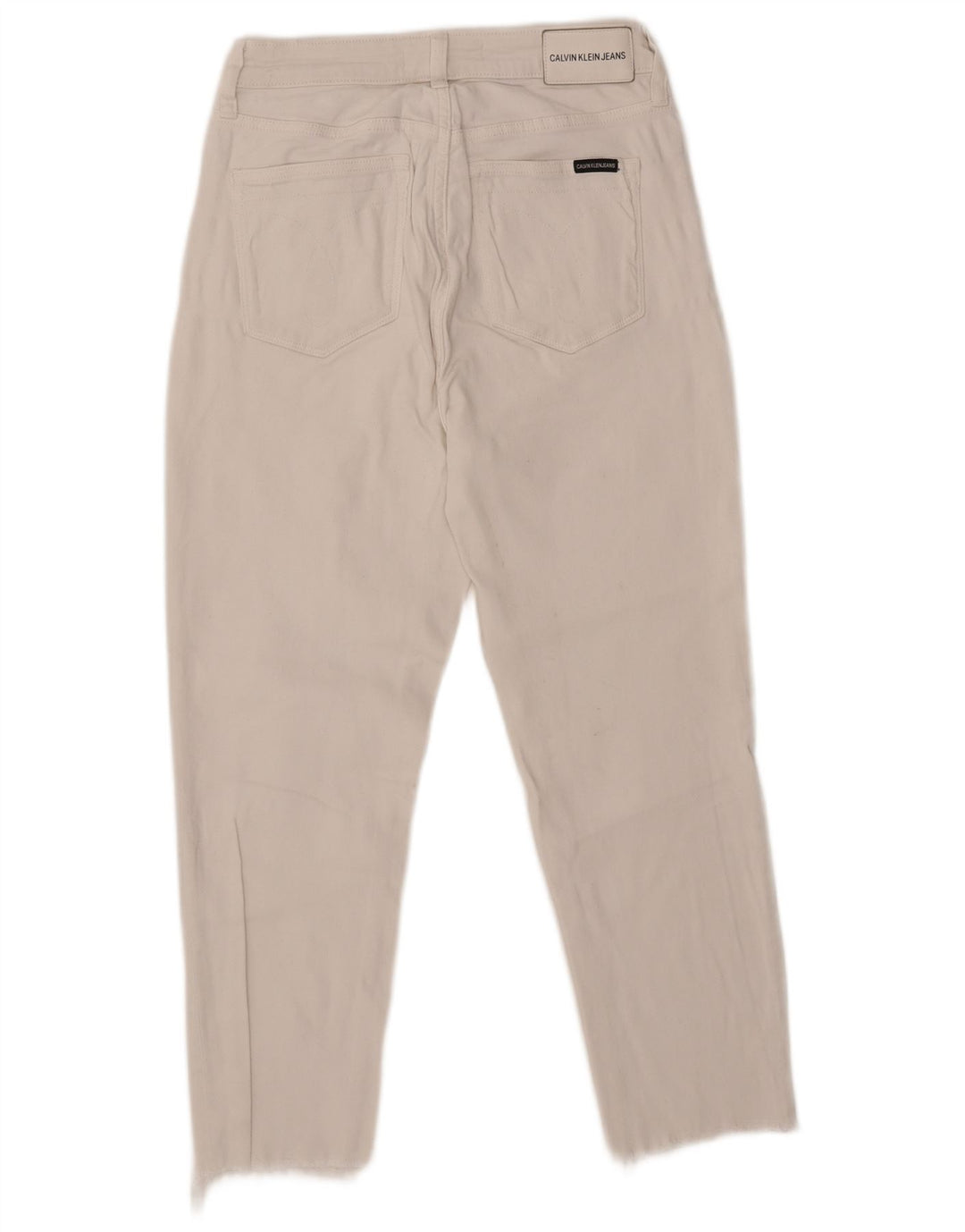 CALVIN KLEIN Женские укороченные джинсы W30 L24 Белый хлопок