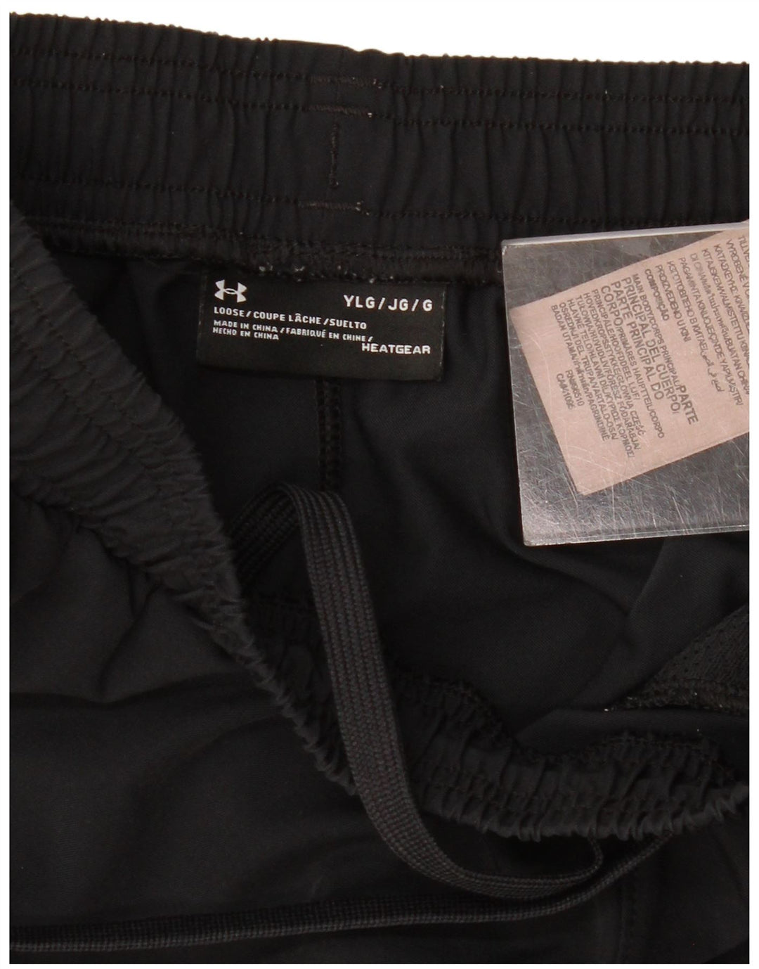 Спортивные шорты с графическим рисунком для мальчиков UNDER ARMOR, большие черные, 11–12 лет