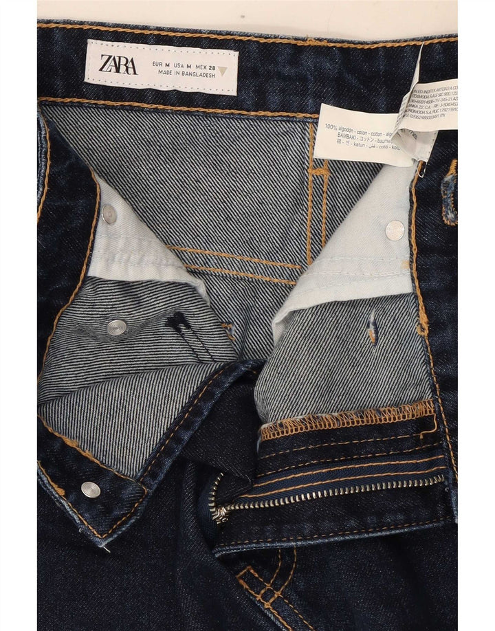 Женская мини-юбка джинсовая Zara Medium W28 Темно-синяя, хлопок