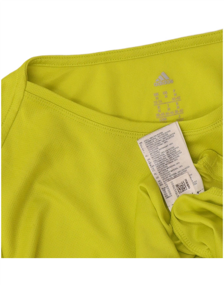 Женская футболка Adidas Top UK 12/14, средний зеленый полиэстер