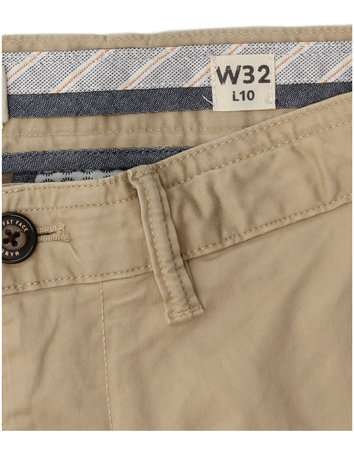 FAT FACE Mens Chino Shorts W32 Medium Beige Cotton