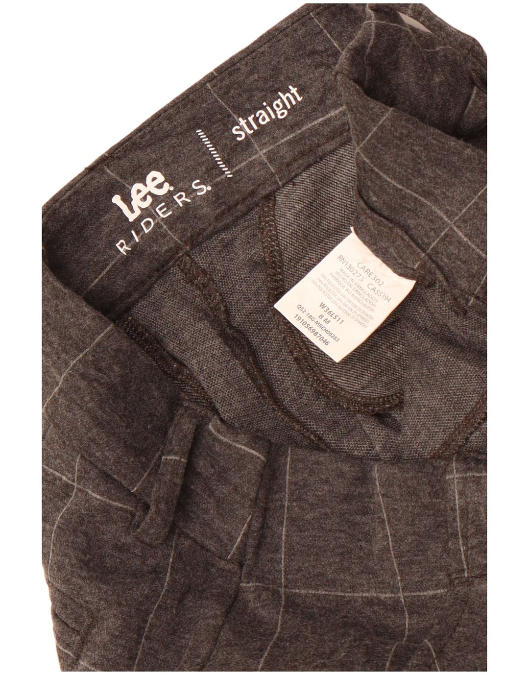 Прямые брюки чинос Lee Womens Riders US 8 Medium W30 L32 Серая клетка