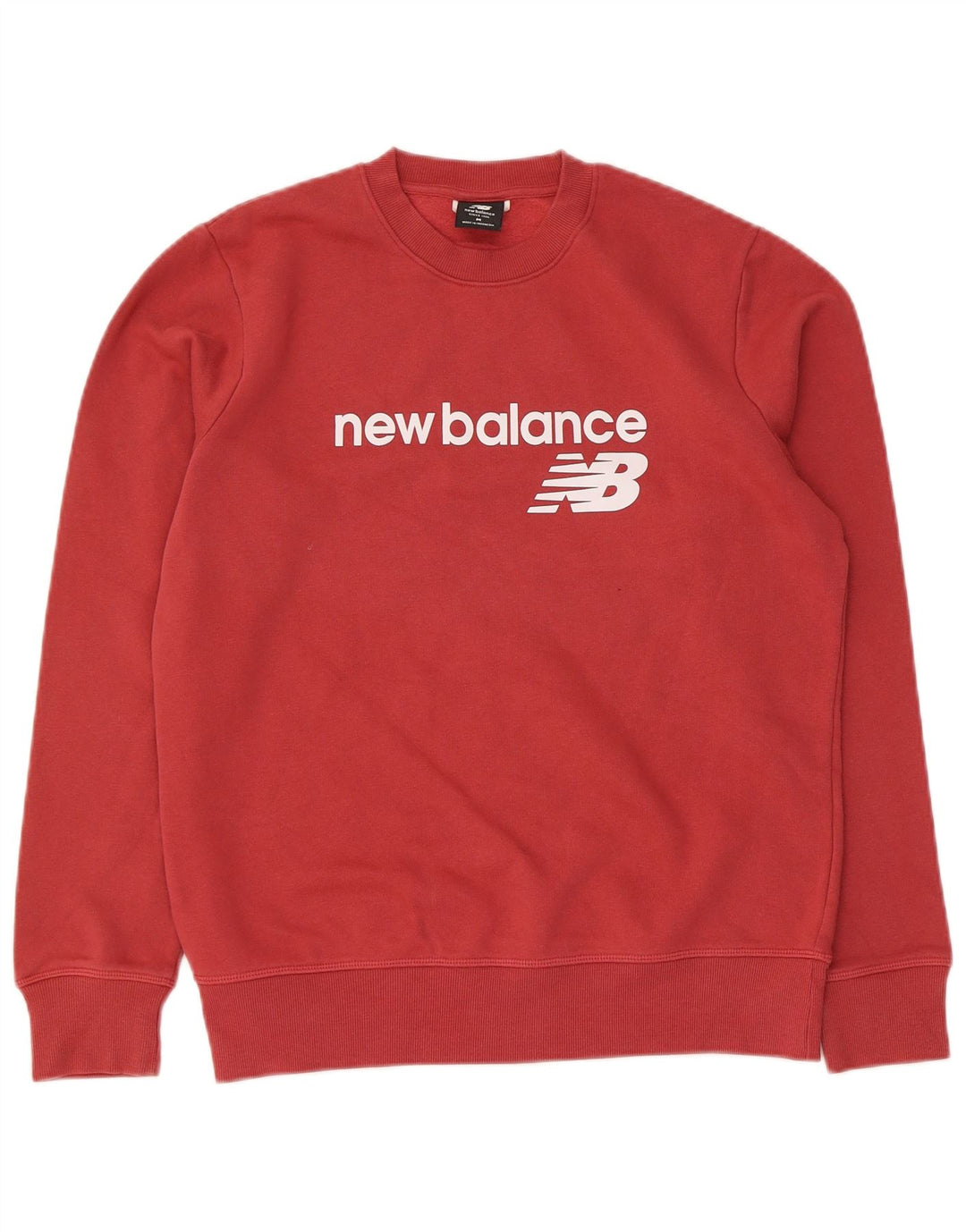 Женский свитер с рисунком New Balance UK 14, средний красный