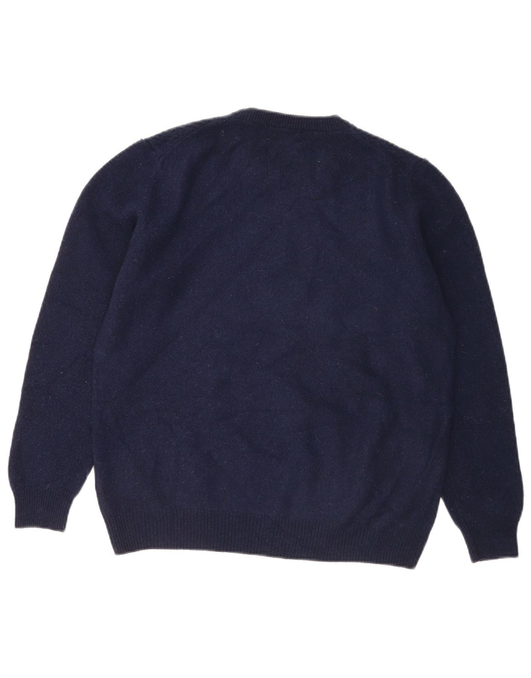 Мужской свитер с круглым вырезом Marks & Spencer Blue Harbour, средний темно-синий