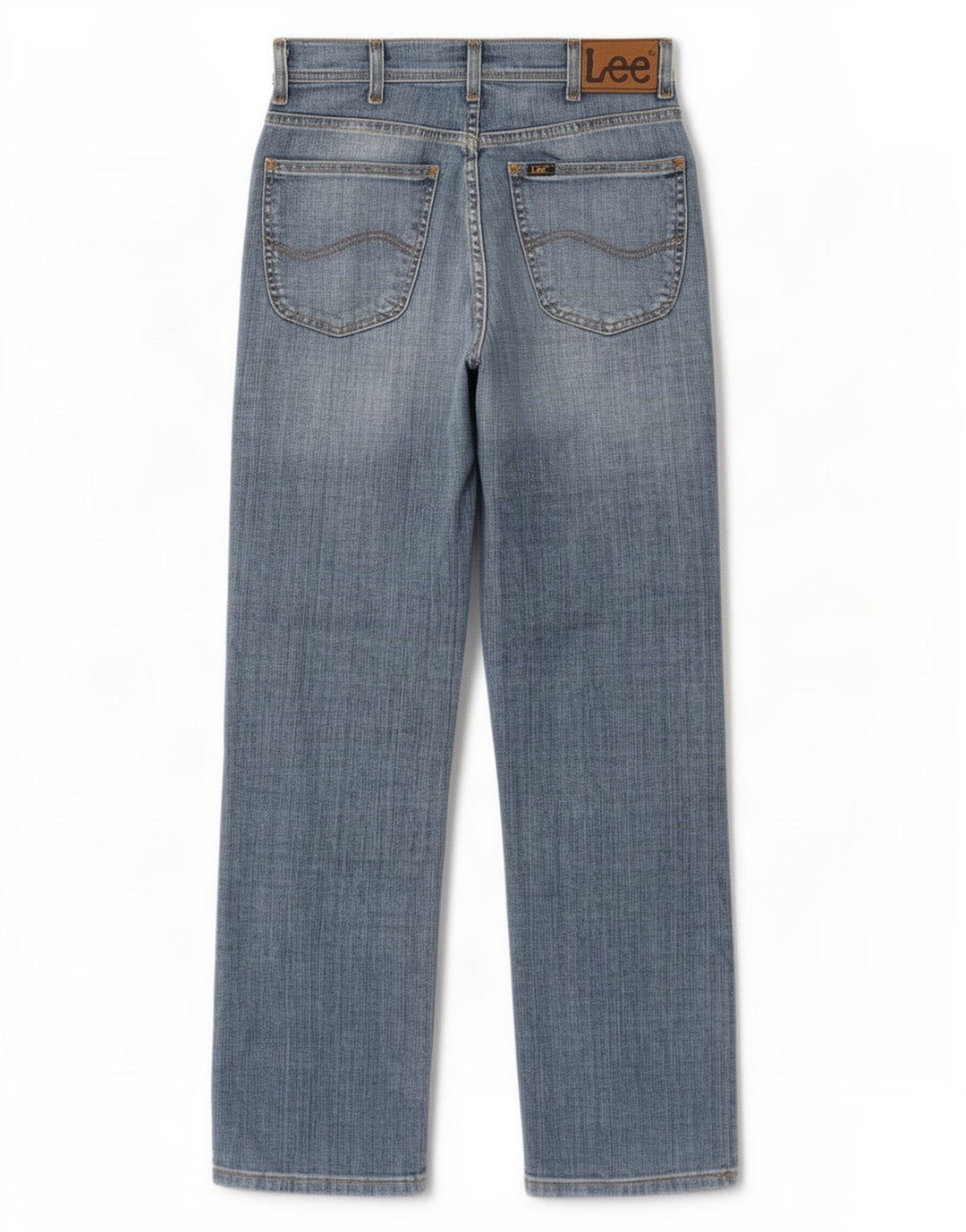 Мужские прямые джинсы Lee Brooklyn W30 L32, синий хлопок