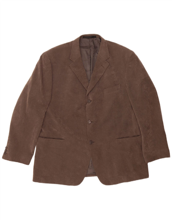 Мужской пиджак с 3 пуговицами Marks & Spencer UK 46 XL, серый полиэстер