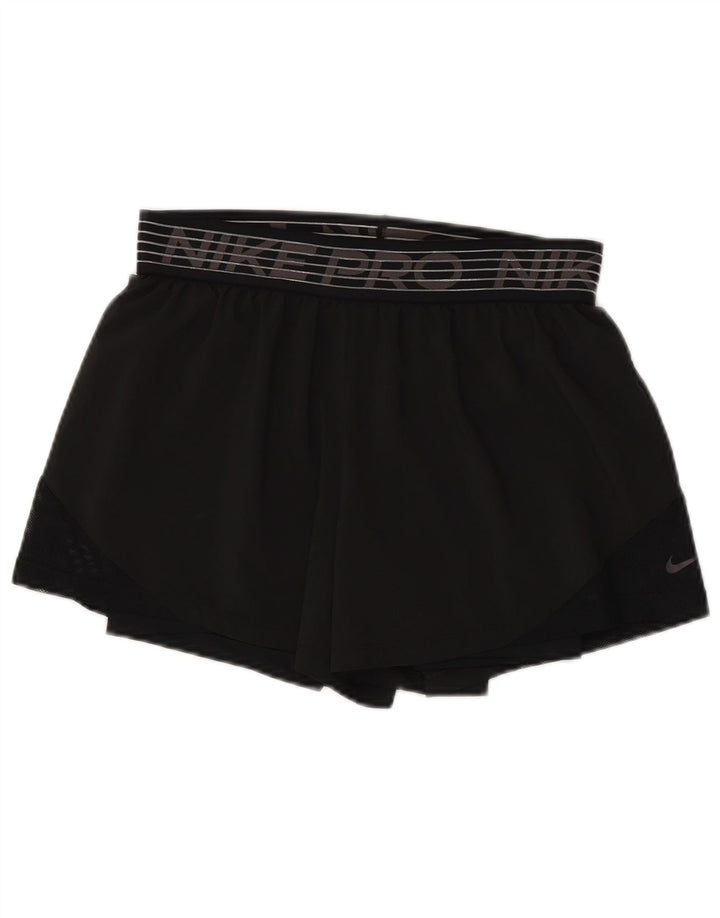 Женские спортивные шорты с графикой Nike UK 14, средние, черные