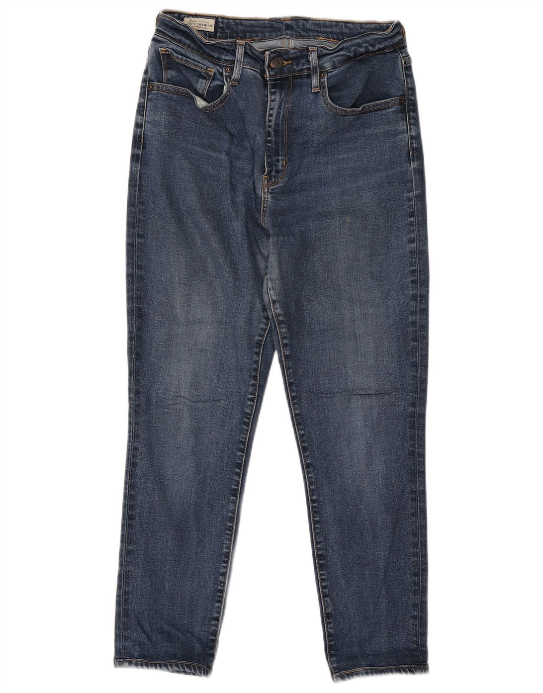Женские укороченные джинсы с высокой талией Levi's W28 L25 синие