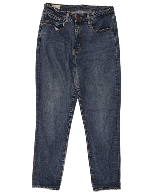 Женские укороченные джинсы с высокой талией Levi's W28 L25 синие