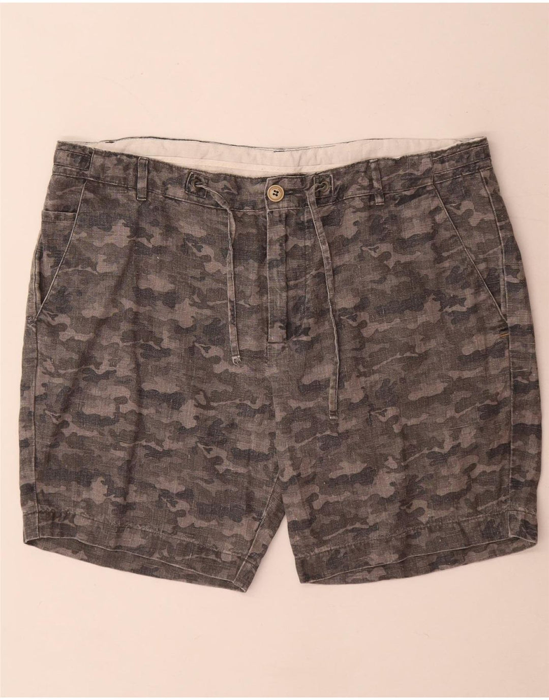 Мужские шорты чинос Zara XL W36 Серый камуфляж