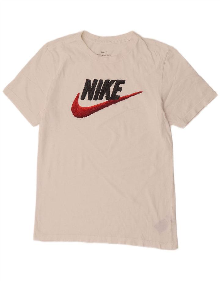 Мужская футболка с рисунком Nike, маленький белый хлопок