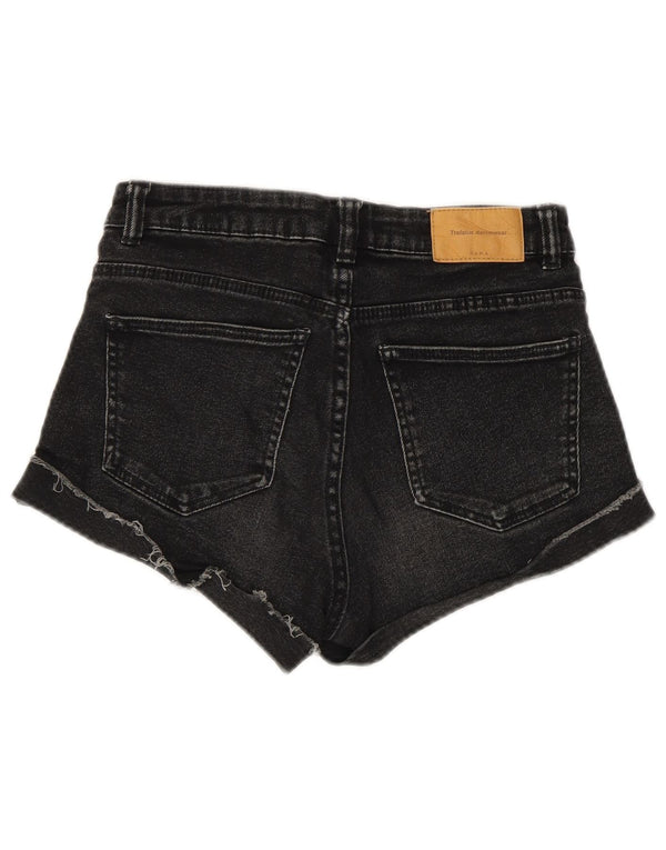 Женские джинсовые шорты Zara EU 34 2XS W24 черные