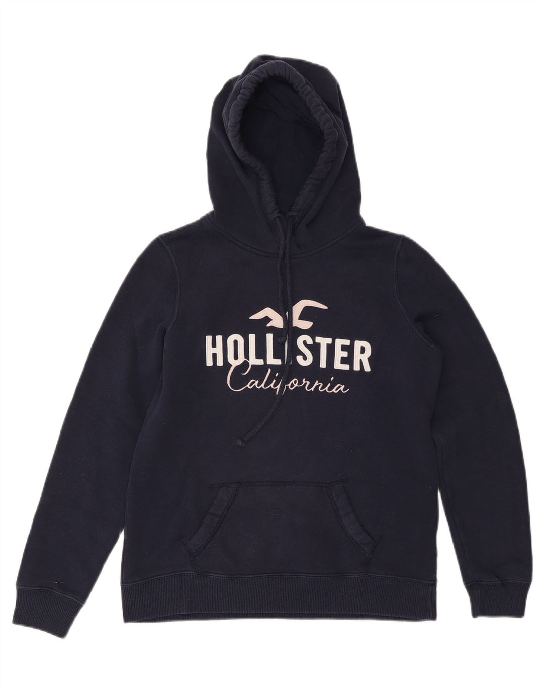 Женский джемпер с капюшоном HOLLISTER UK 14, средний темно-синий, хлопок