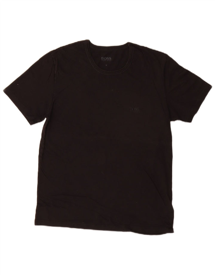 Мужская футболка Hugo Boss Top Medium Black Cotton