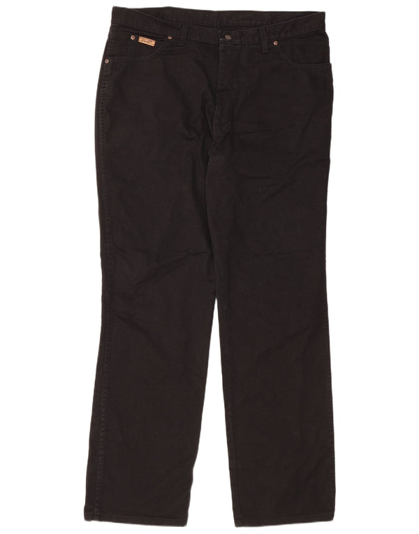 Мужские прямые джинсы Wrangler Ohio W40 L34, черный хлопок