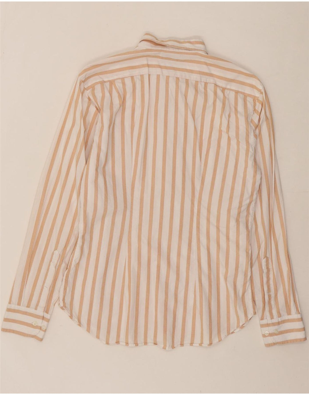 BONOBOS Mens Standard Fit Shirt Large Beige Striped Vintage BONOBOS and Second-Hand BONOBOS from Messina Hembry 