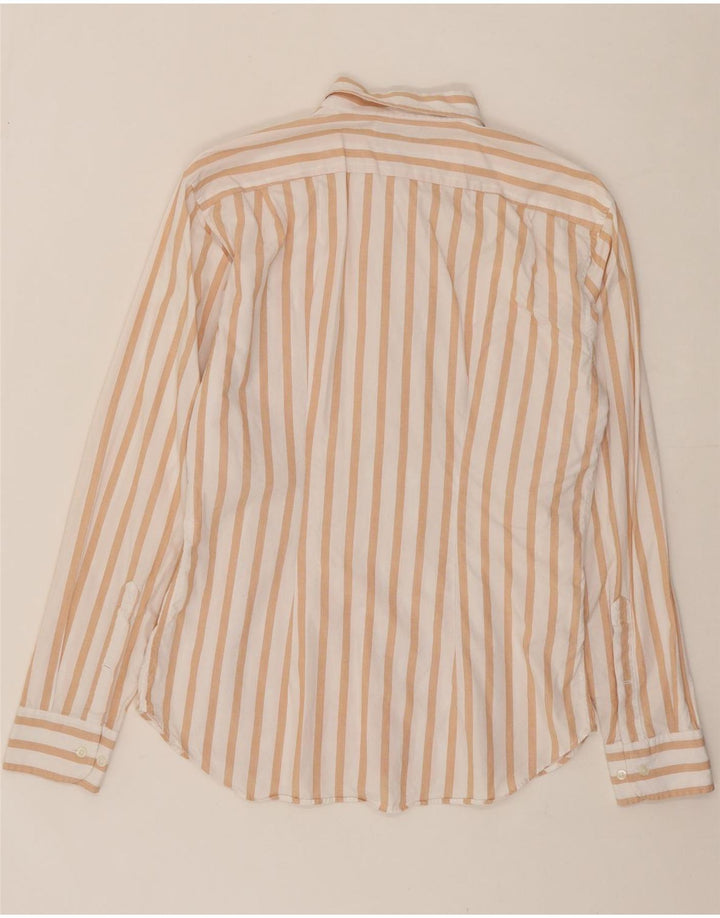 BONOBOS Mens Standard Fit Shirt Large Beige Striped Vintage BONOBOS and Second-Hand BONOBOS from Messina Hembry 
