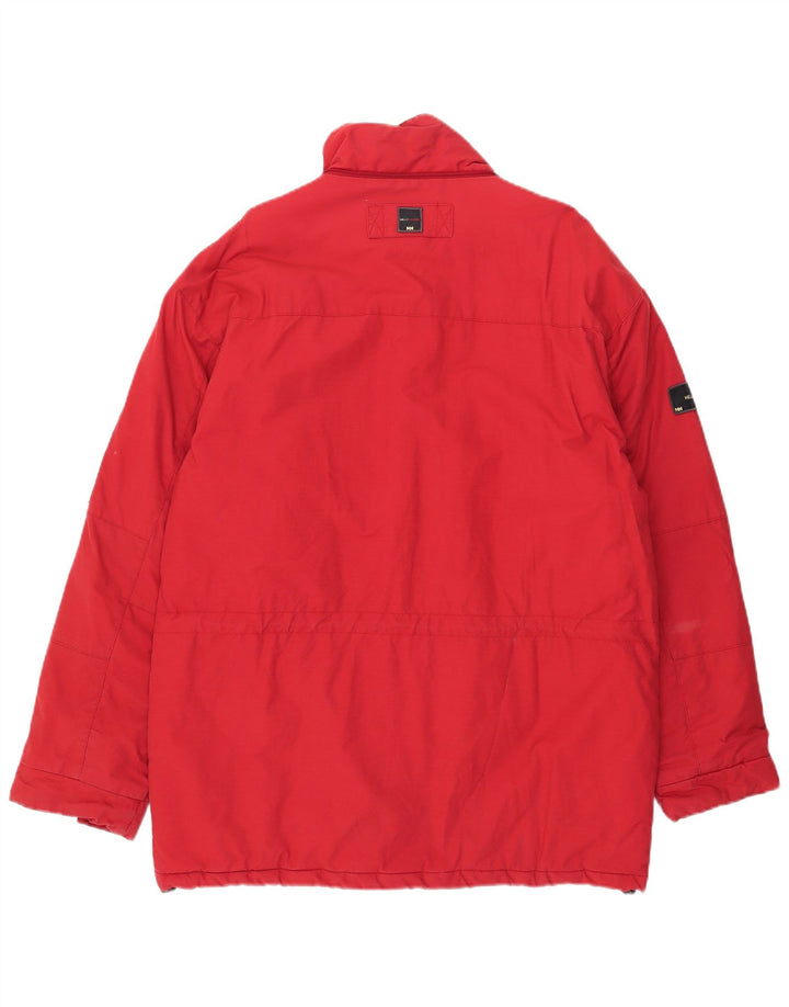Мужская ветровка Helly Hansen UK 40, большой красный хлопок с цветными блоками