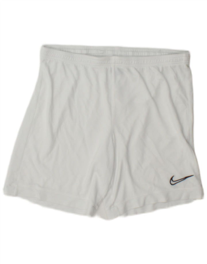 Мужские спортивные шорты Nike Dri Fit, средний белый полиэстер