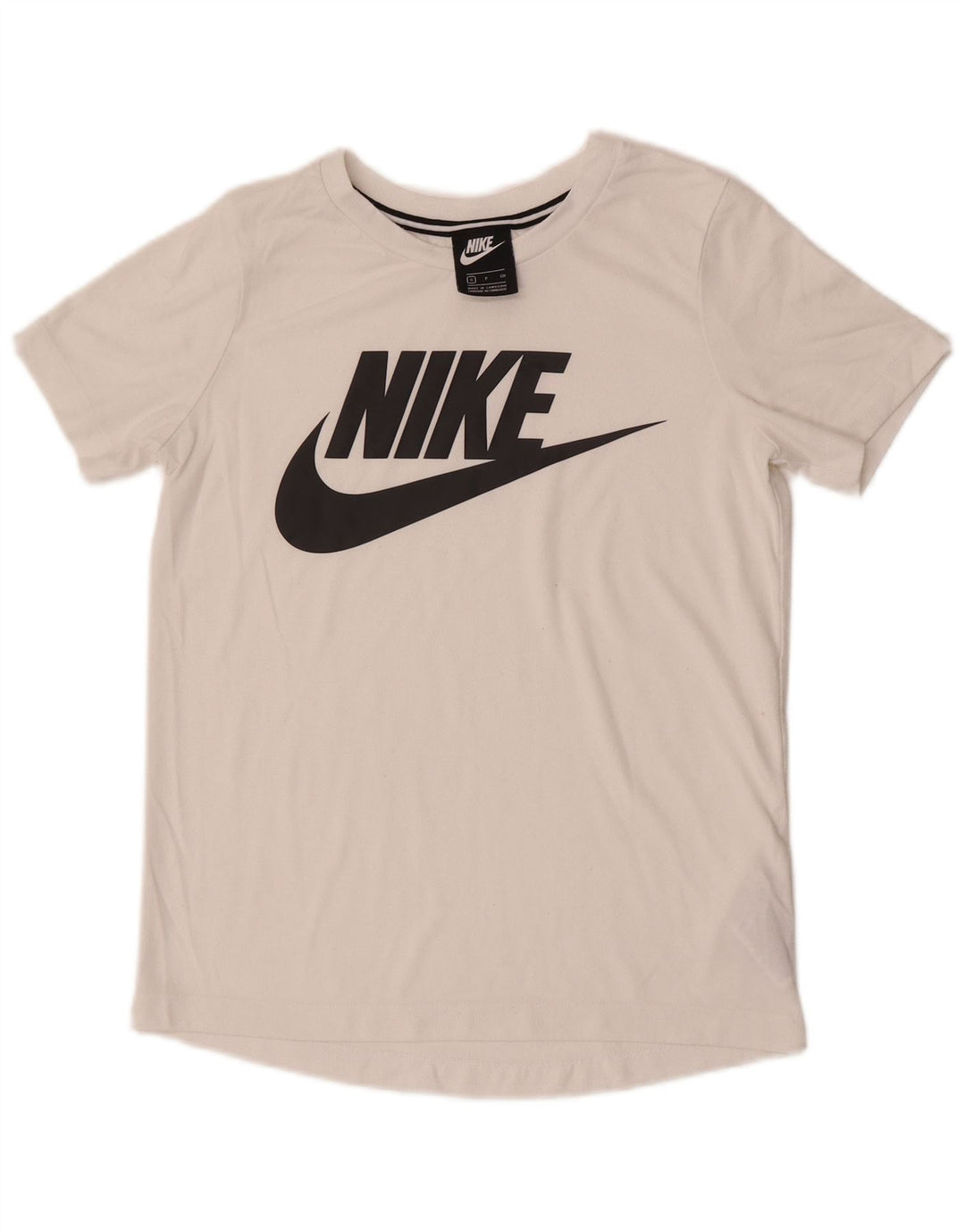 Женская футболка с графическим рисунком Nike Top UK 10, маленькая, белый полиэстер