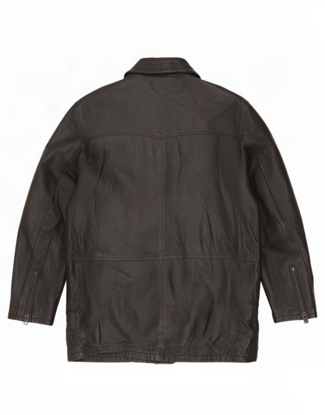 Salvatore Lepore Мужское кожаное пальто IT 52 XL Черный