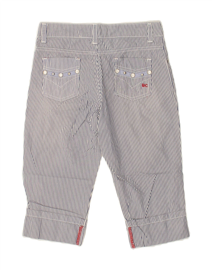 BEST COMPANY Boys Slim Capri Trousers 7-8 Years W24 L14  Blue Striped | Vintage Best Company | Thrift | Second-Hand Best Company | Used Clothing | Messina Hembry 