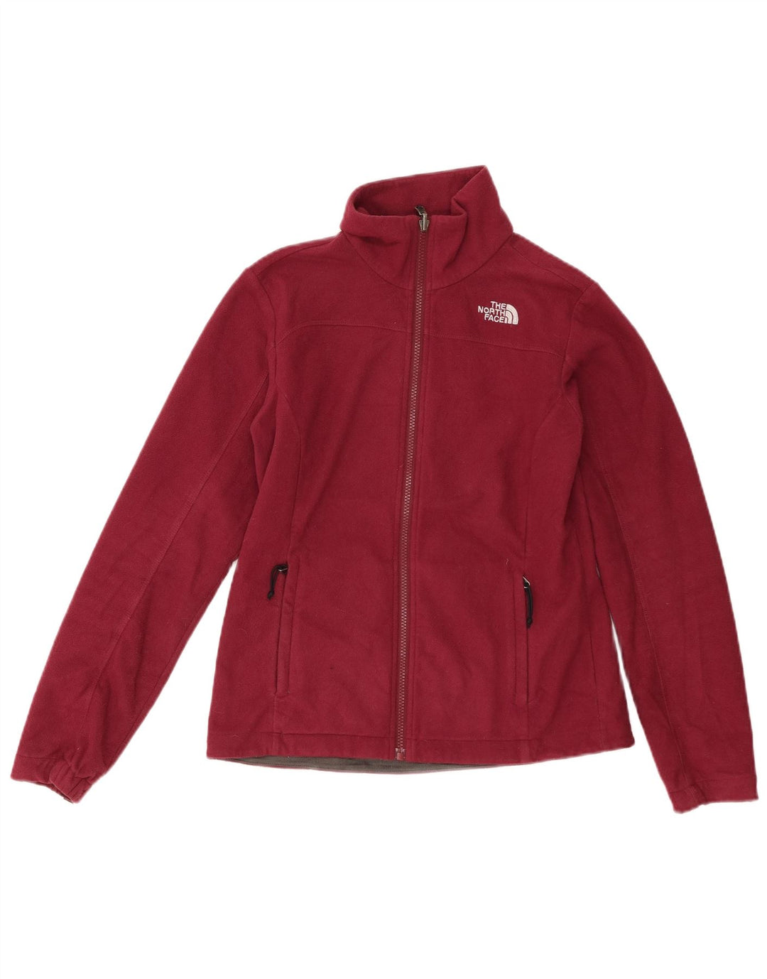 Женская флисовая куртка The North Face UK 10, маленький бордовый полиэстер