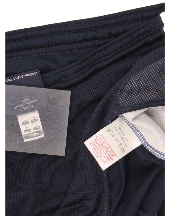 Umbro Мужские спортивные шорты в Англии, маленькие, темно-синие, полиэстер с цветными блоками