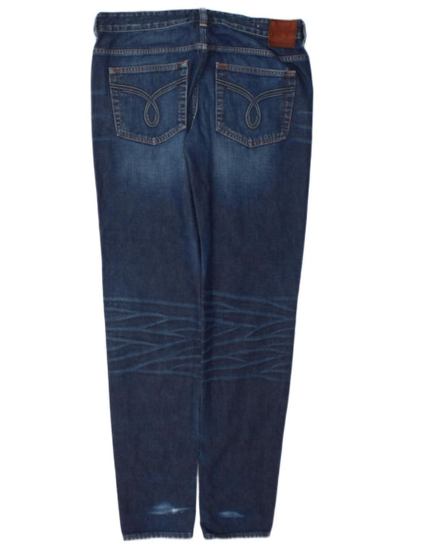 Мужские потертые узкие джинсы Calvin Klein Regular W32 L34, синий хлопок