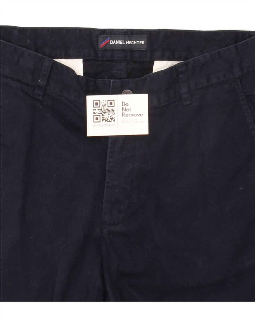 DANIEL HECHTER Womens Chino Trousers EU 40 Medium W32 L31 Navy Blue Cotton Vintage Daniel Hechter and Second-Hand Daniel Hechter from Messina Hembry 